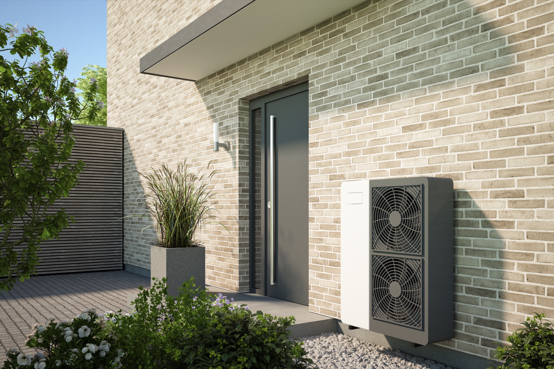 Pompe à chaleur air-eau installée par CLIMATEX